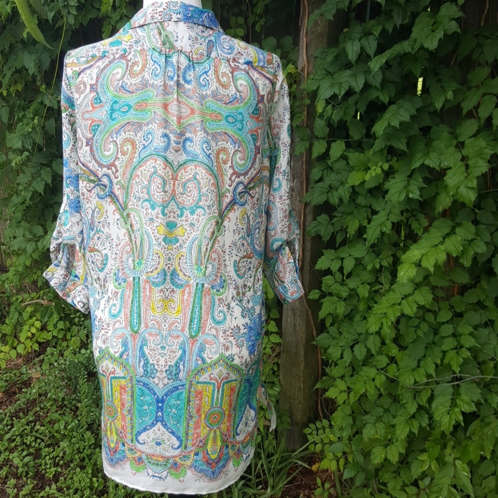 Zara Basic Graphic Printed Polyester Dress S - image 6